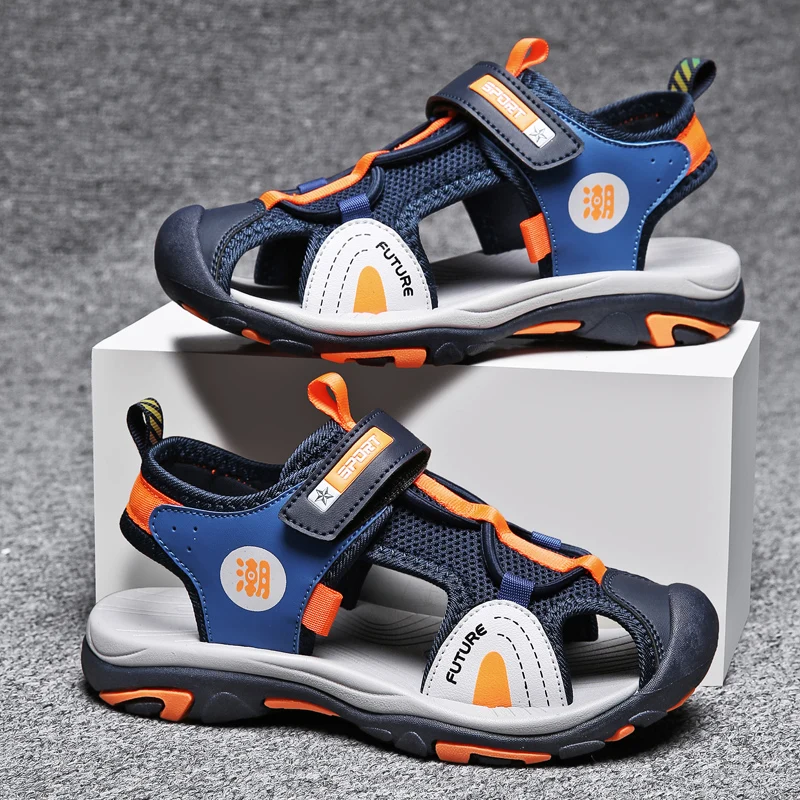 Boys Sandals Summer Children Shoes Kids Casual Sneakers Breathable Luxury Closed Toe Tennis Sports Sandals for Boy