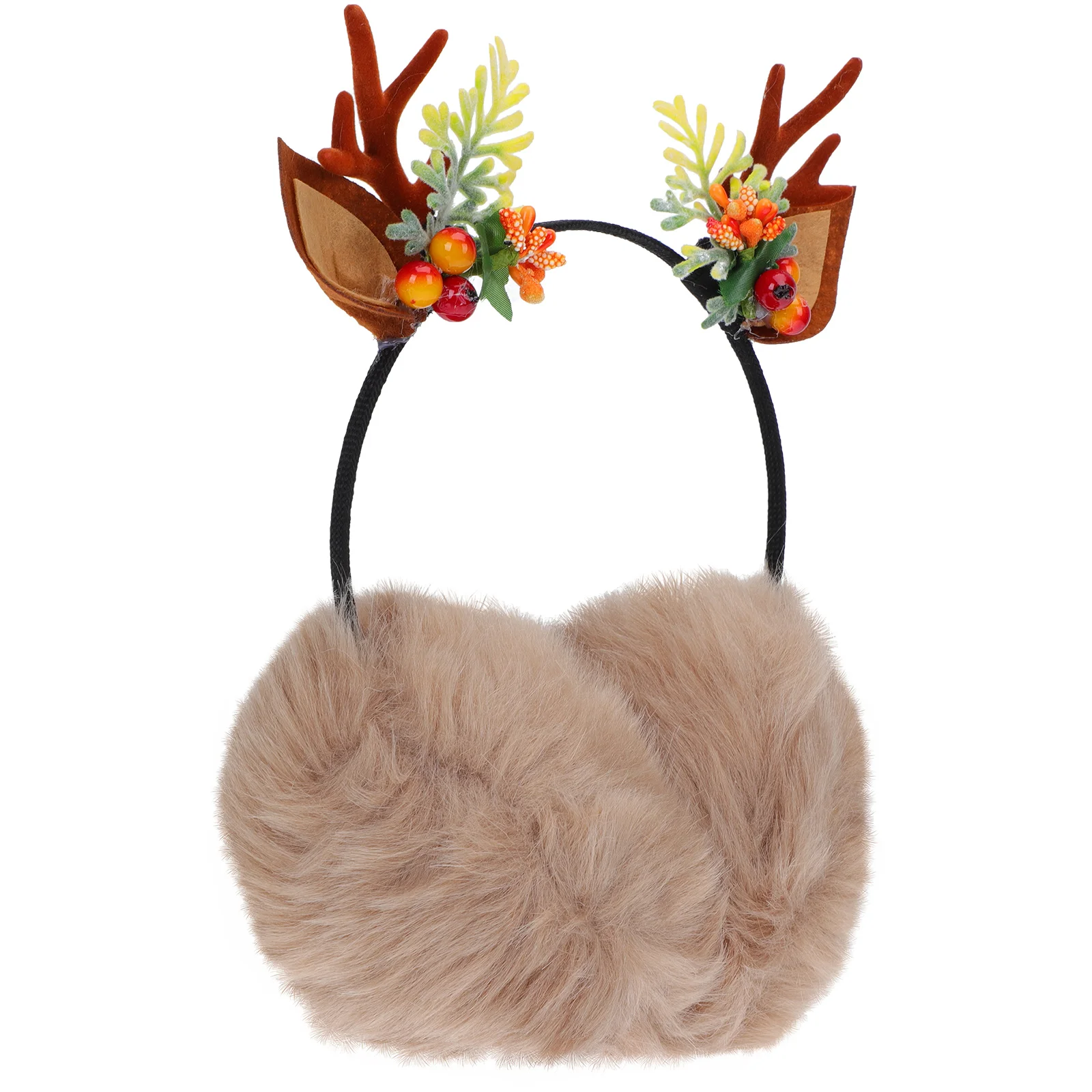 

Antler Earmuff Headband Antlers Earmuffs Bags Autumn Winter Hairband Plush Rabbit Fur Animal