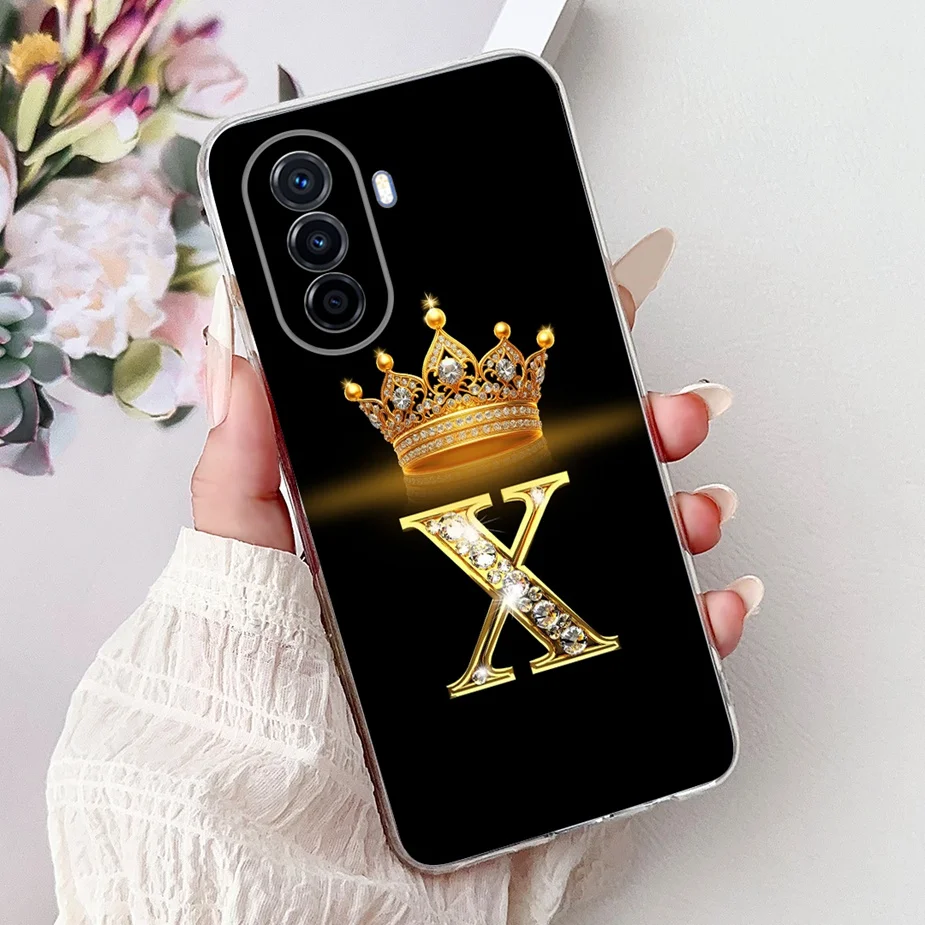 Cute Crown Letters Soft Silicone Phone Case - Protective Bumper Cover
