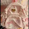 New Sanrio Girl Go Out Leisure Backpack Handbag Kawaii Hello Kitty Cartoon Student Cartoon Exquisite Small School Bag Style 1