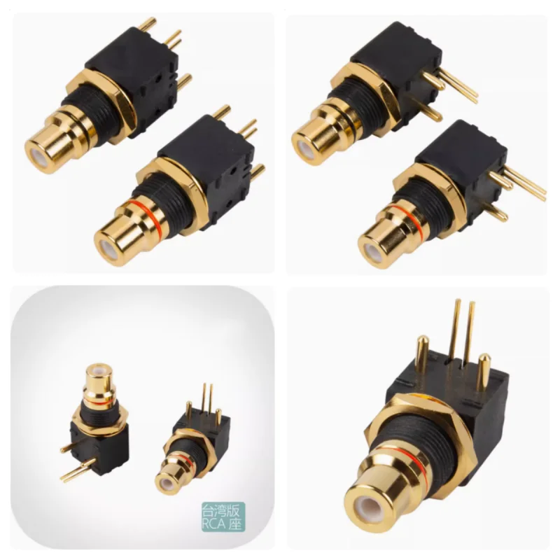 

Новый позолоченный RCA Сиденье Поворотный декодер ЦАП Цифровой коаксиальный вход/выход печатная плата 90 градусов разъем