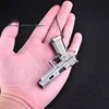 1:3 Mini TTI Pistol Model Alloy Fake Gun Keychain Detachable Collection Bag Pendants Fidget Toy for Adult Toy Gift 6