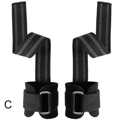 Premium Padded Wrist Wraps & Anti - Slip Gym Straps (C)