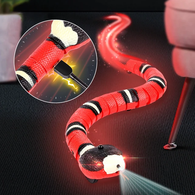 Automático Interativo Snake Teaser for Cats, Smart Sensing Toys, USB  Charging, Acessórios para Pet, Game Play - AliExpress