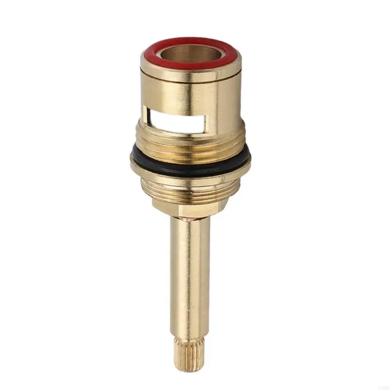 Drips Resistant Faucet Valves Replacement Brass Ceramic Stem Disc Cartridges Hot And Cold Water Spool Easy to Install