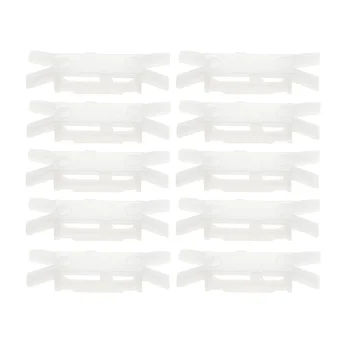 10pcs Car Rain Eaves Clamp Clip Nylon Fasteners For Fiat 7078732 Door Rain Eaves Sealing Strip Clamp Car Interior Accessories 1