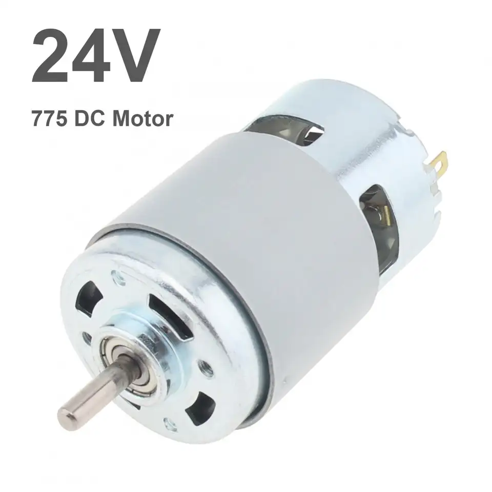 775 DC Motor 12V 3000-15000RPM High Speed Large Torque Motor for Small Drill/Micro Machine Tool with Ball Bearing and Fan Blades image 4