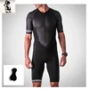 Men Short sleeve Cycling Jersey Triathlon Suit, Mens Short sleeve Triathlon Jumpsuit Running Swimming and Cycling Skin Suit wear 4