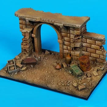 1/35 스케일 다이 캐스트 드로잉 수지 장면 게이트 (아프간) 기본 모델 조립 키트, 도색되지 않음