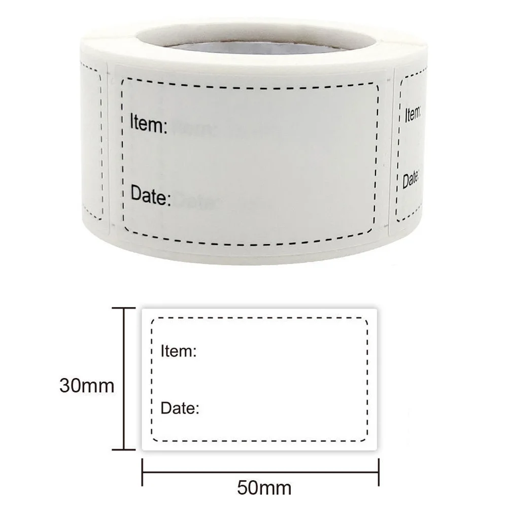 250 Stickers/rolls Food Storage Paper Sticker Labels for Home Storage label stickers