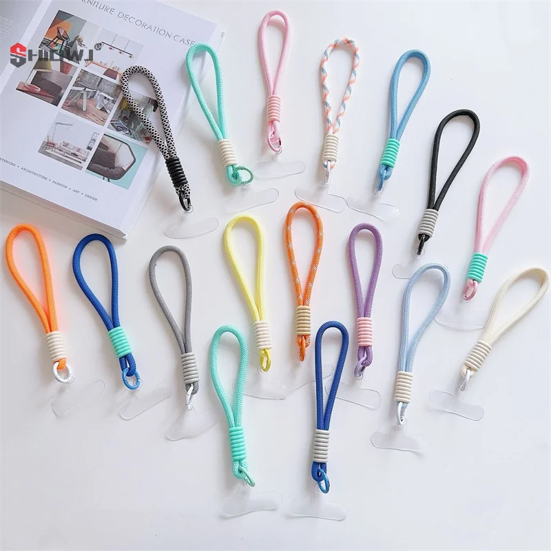 Mobile Phone Lanyard Strap with Patch and Keychain Attachment