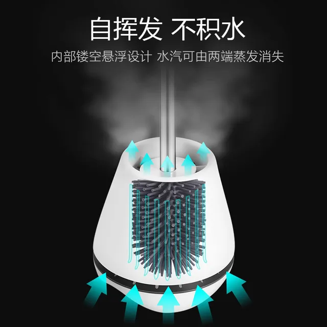 Wc-Kefe Háztartási Tisztító Kefe Tpr Anyag Falra Szerelt/Padlón Álló Hosszú Fogantyúkat Kiegészítők - Image 5