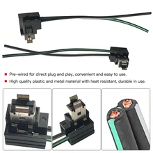 

2Pcs Headlight Lamp Bulb Socket Wiring Harness Connector Plug Adapter Line for H1 Bulb New Accessories