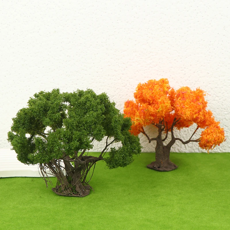 12/15cm 인형의 집 와이어 모델 나무 미니어처 조경 장식 모래 테이블 공원 풍경 DIY 재료