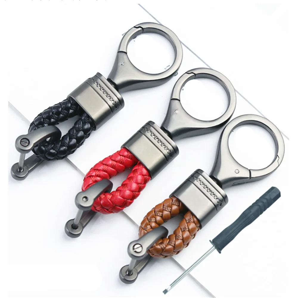 Portachiavi Per Auto Corda Intrecciata In Metallo Per C4 Picasso Bmw E34 E39 E90 E38 Rover 75 Opel Corsa C Mustang Bmw E90 E39