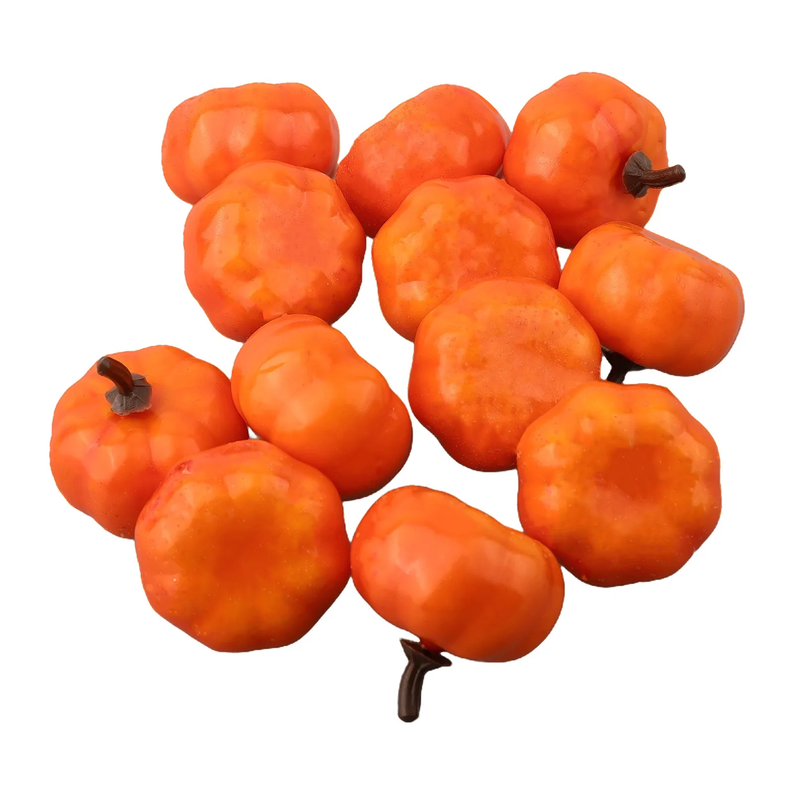 Mini Artificial Halloween Pumpkin Decor Simulation Vegetable Farmhouse Harvest Home Party Decorations 12/24/48pcs artificial pumpkin decoration