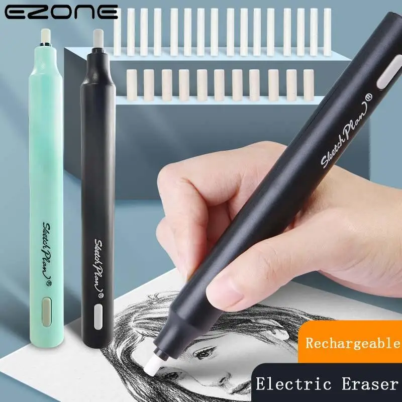 EZONE Electric Eraser Pencil For Drawing Mechanical Eraser Sketch