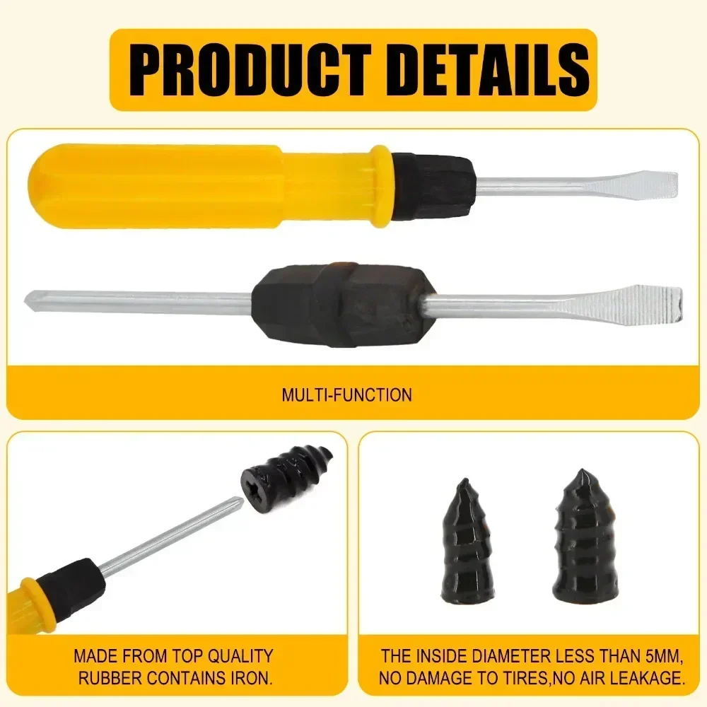 진공 타이어용 특수 고무 못 타이어 수리 도구 (자동차 타이어, 전기 자동차, 오토바이, 빠른 타이어 수리 도구)
