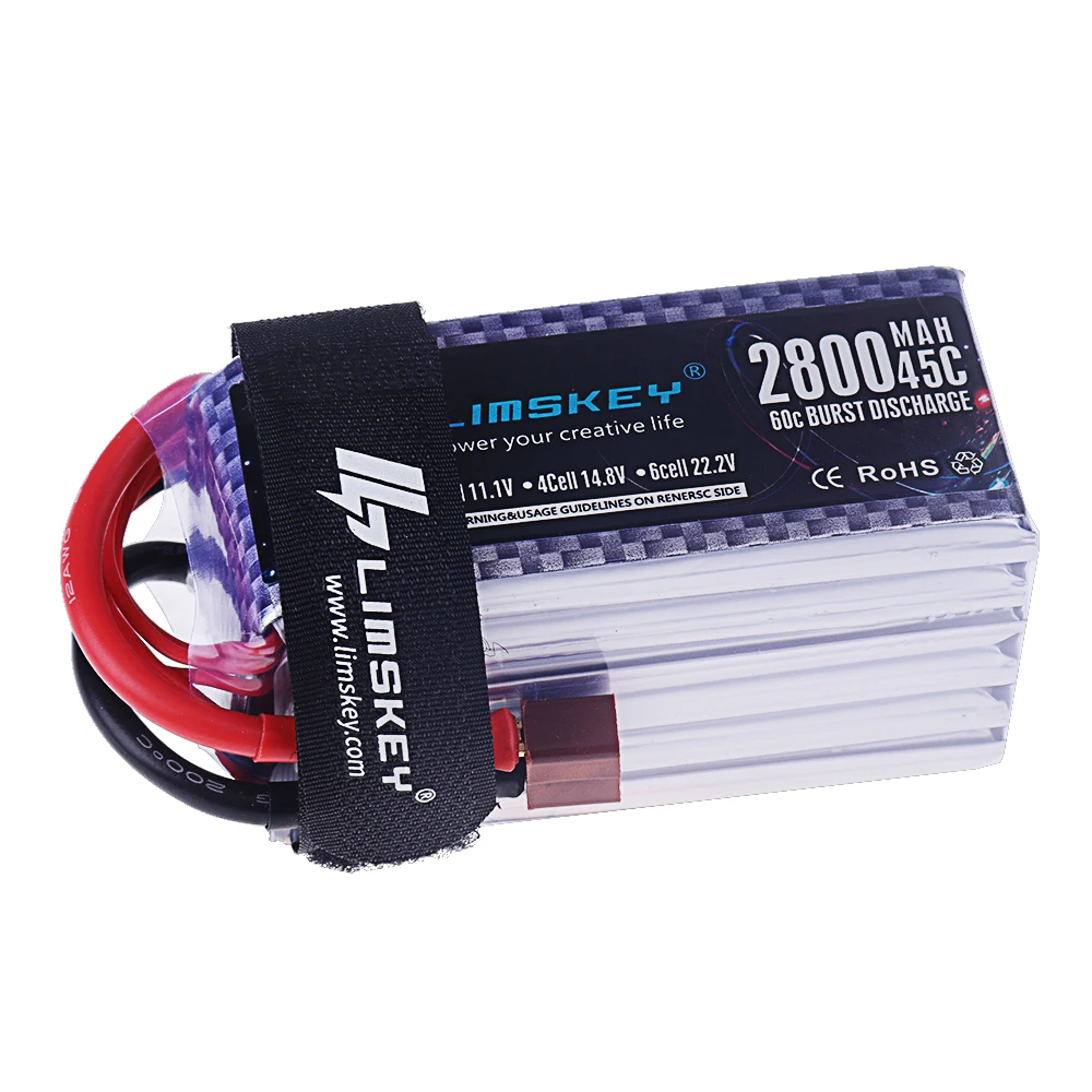 Batterie LiPo 6S 22.2V 45C 1500-2800mAh XT60/XT90 pour Drone FPV