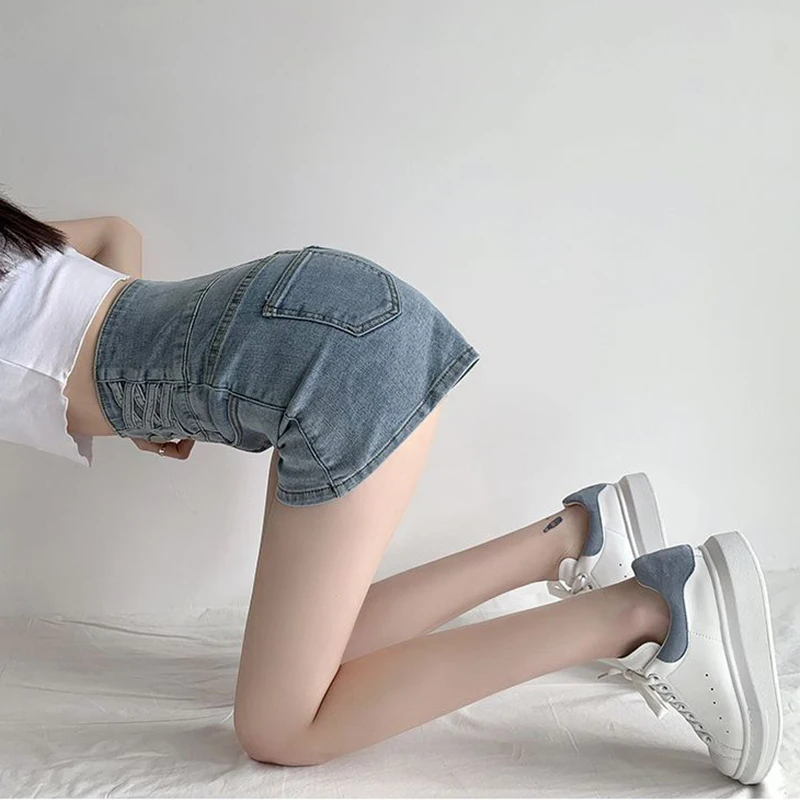 Summer New Loose Casual High Waist Wide Leg Denim Shorts Female Streetwear Trend Fashion All-match Short Jeans Women's Clothing