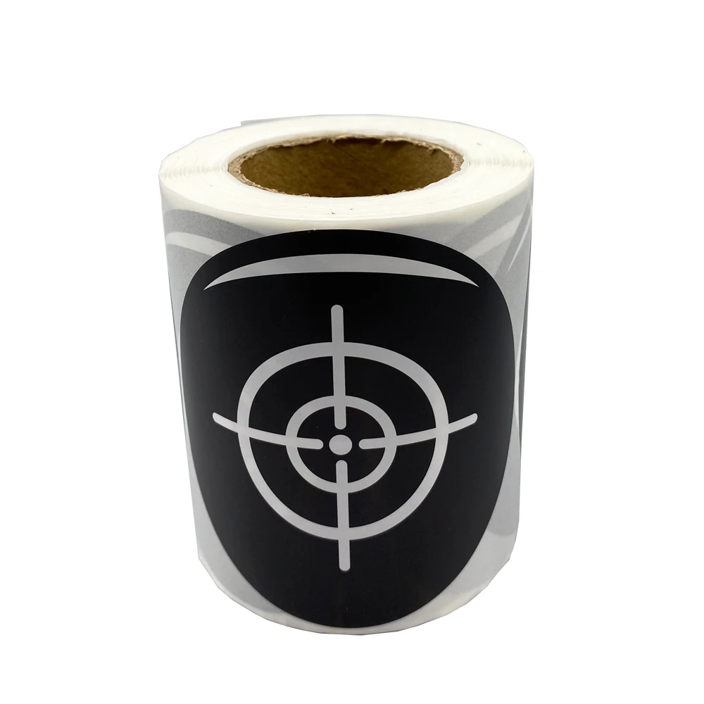 Cibles adhésives 3 pouces noir et blanc 200 pièces pour pistolet à plombs et BB - Entraînement tir