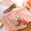 JIANWU 30 Sheets Gentle Wind Series Vintage Flower Pattern Decor Material Paper Creative DIY Journal Collage Material Stationery 4