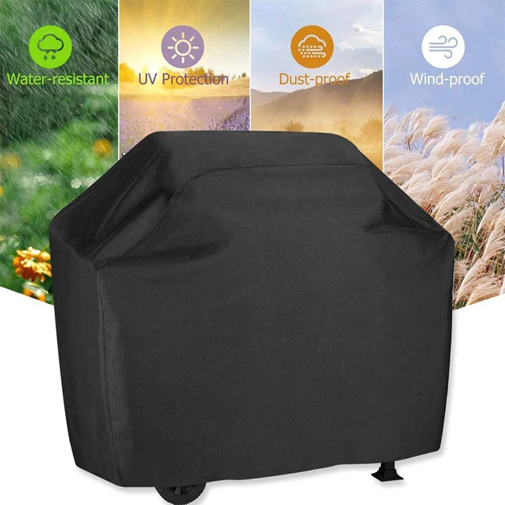 210D Oxford Cloth Outdoor BBQ Cover grill cover pizza oven cover Waterproof Garden Protective Oven Cover UV Resistant Heavy Duty Carbon Grill