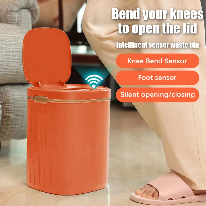가정용 스마트 쓰레기통, 욕실 주방 쓰레기통, 거실 침실 큐브 전기 쓰레기통, ..