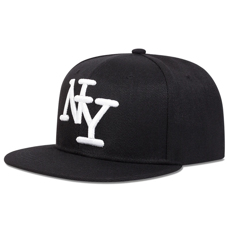 NY Letter Embroidery Snapback Hat Adjustable Sunscreen Leisure Hat