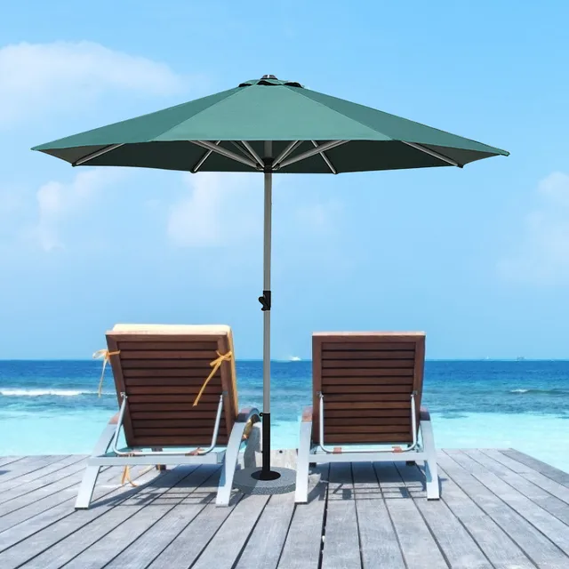 Napsugár -Esernyő Csere Burkolat Kültéri Kerti Tengerparti Uv -Védelmi Parasol Lombkorona Napellenző Esernyő Állvány Nélkül