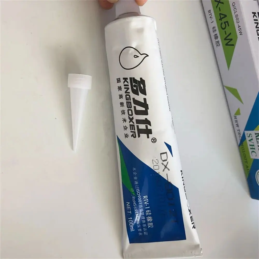 DX-9012T 산업용 실리콘 접착제, 고온 내성 밀봉, 방수 본드, LED 전자 부품 접착제, 100ml