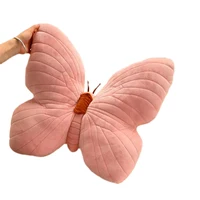Butterfly Pillow Throwing Pad Short Plush Cushion Cute Girl Pink Toy for Bedroom Sofa Home Decoration Home Textile Cushion 6