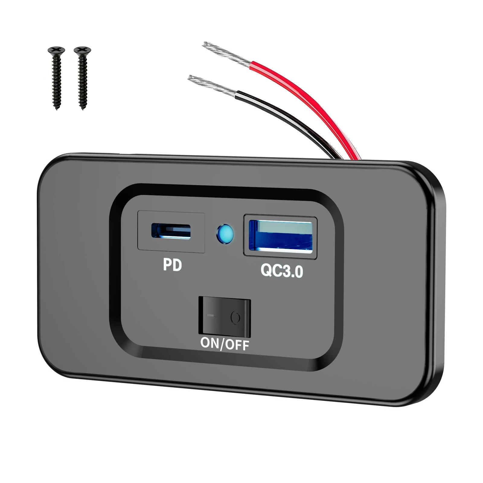 Caricabatteria Presa USB C 12V Per Auto, Wixzor 60W QC3.0 USB Presa Per - Foto 13
