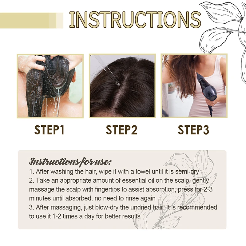 EELHOE Hair Essential Oil Softens Nourishes Hair Nourishes Essence Oil hair oil hair essence oil