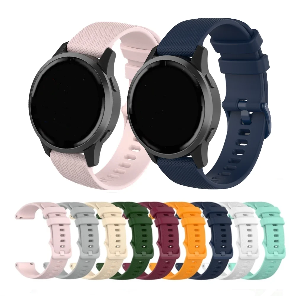 Silicone Cinturino Per Garmin Vivomove 4S,Vivoactive 3S,Venu 4 41mm/3S/2S, 18mm Sport Bracciali Cinturini Di Ricambio Per Huawei Watch 5 42mm/GT 6/5/4 41mm - Foto 9