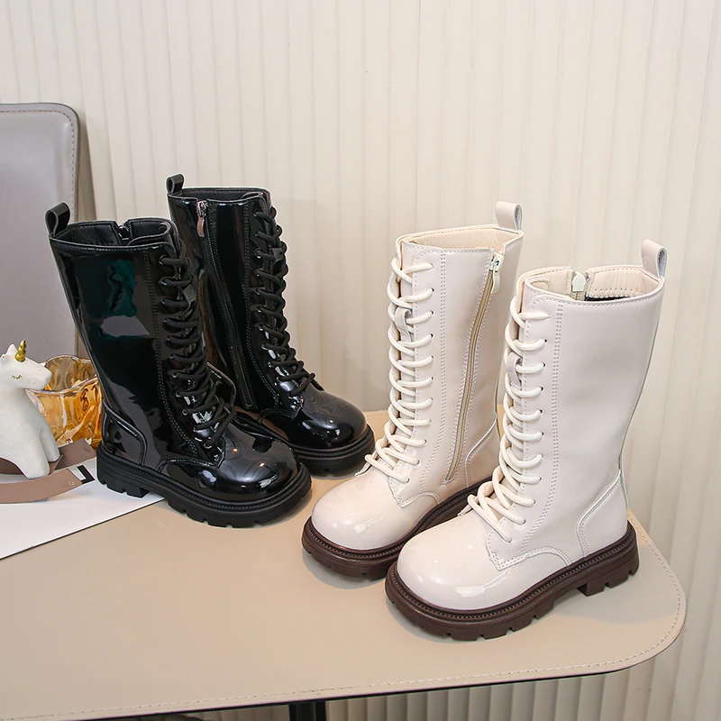 Girls Fleece Winter Boots Soft Sole Breathable Lining