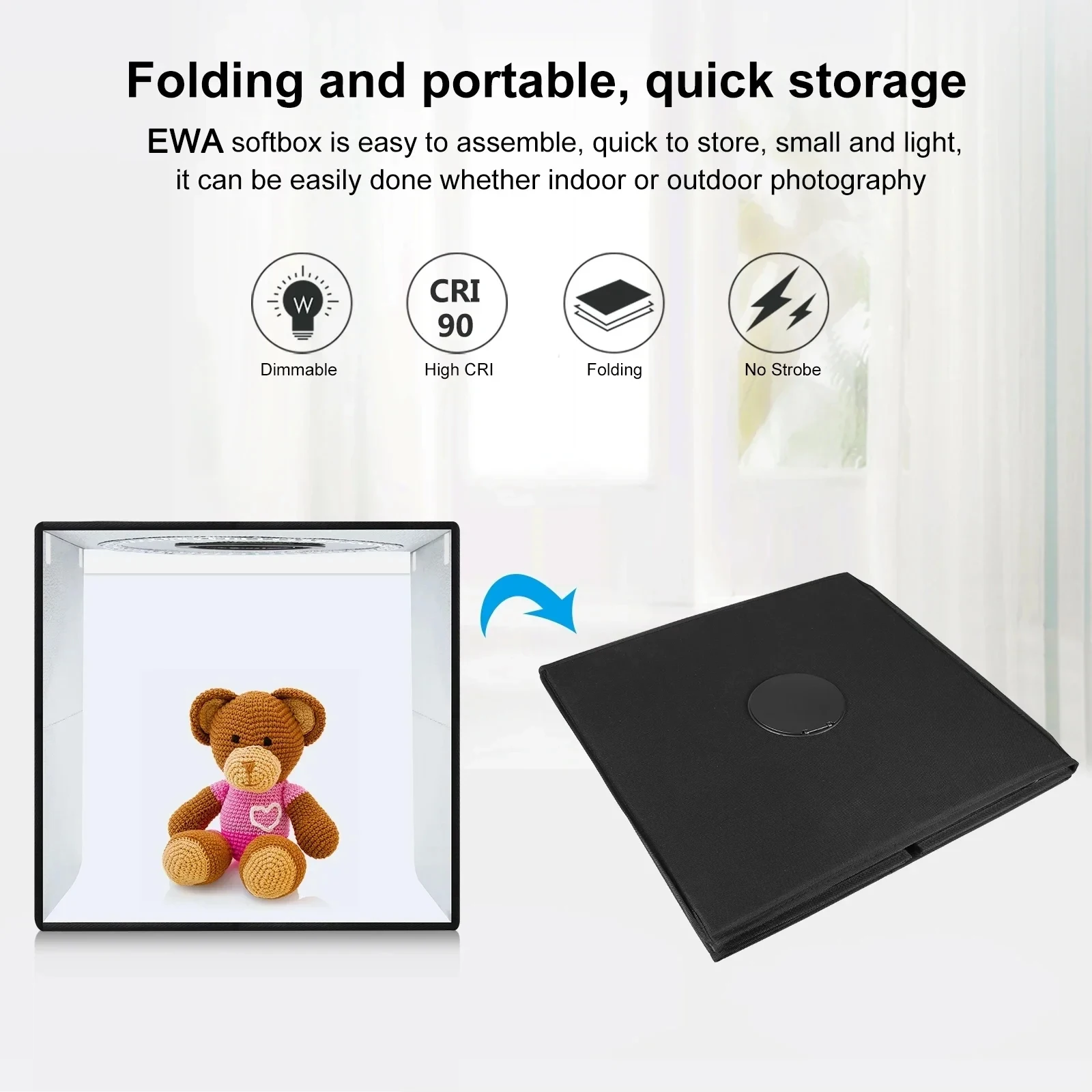 Foldable Photo Studio Light Box With 12 Colors Backdrop 40/50cm Photography Lightbox Photo Softbox Tent Kit For Product Shooting