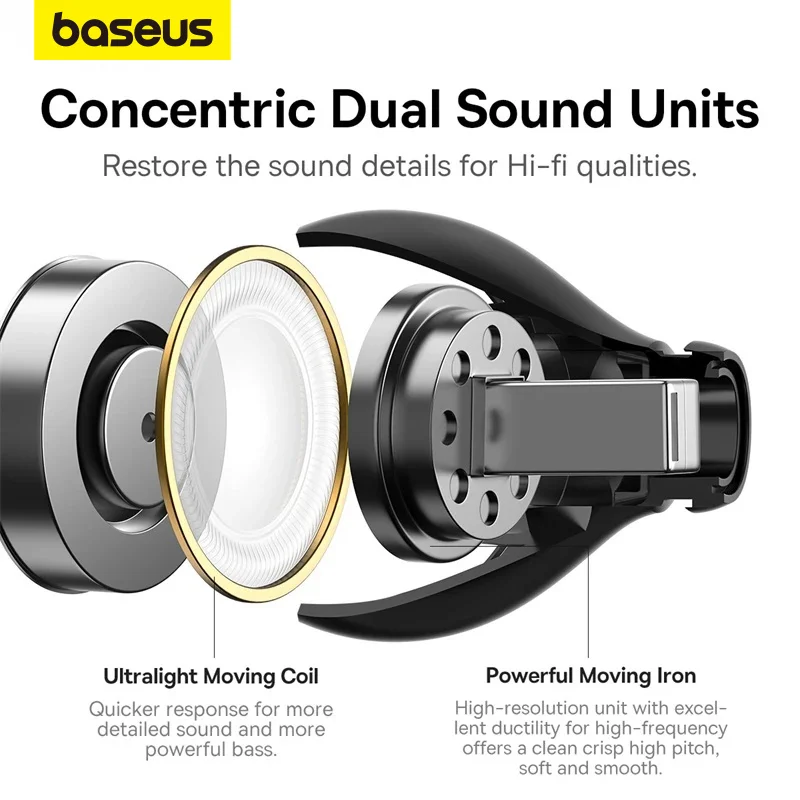Baseus Bowie EX Earphone Bluetooth 5.3 Spatial Audio Wireless 