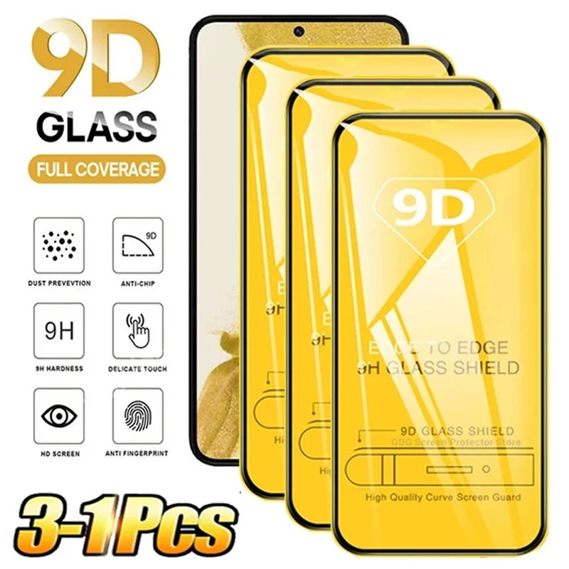 

9D Full Cover Screen Protector For Huawei P30 P40 Lite P20 Pro Honor X8 50 Lite 30i 10X 9X 9C 9A 8X 8A 8C 8S P Smart Z 2019 2021