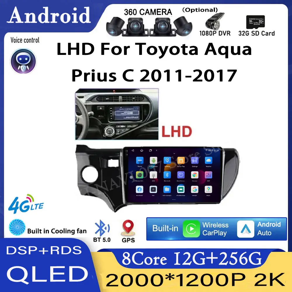 Android 11 Autoradio 2 Din Für Toyota Prius 3 XW30 2009-2015 Mit