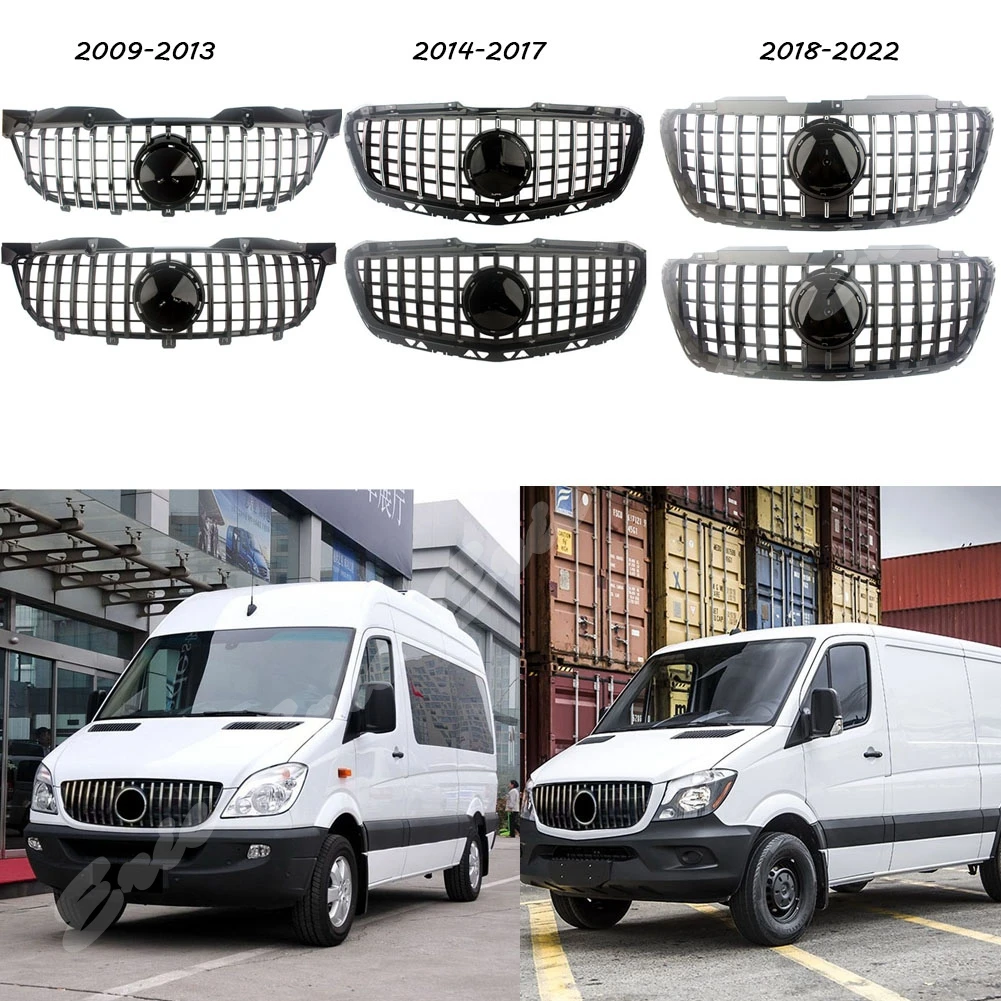 Vorne Racing Facelift Gitter Ober Auto Grill Für Mercedes-Benz Sprinter W906  W907 2009-2013 2014-2017 2018-2022