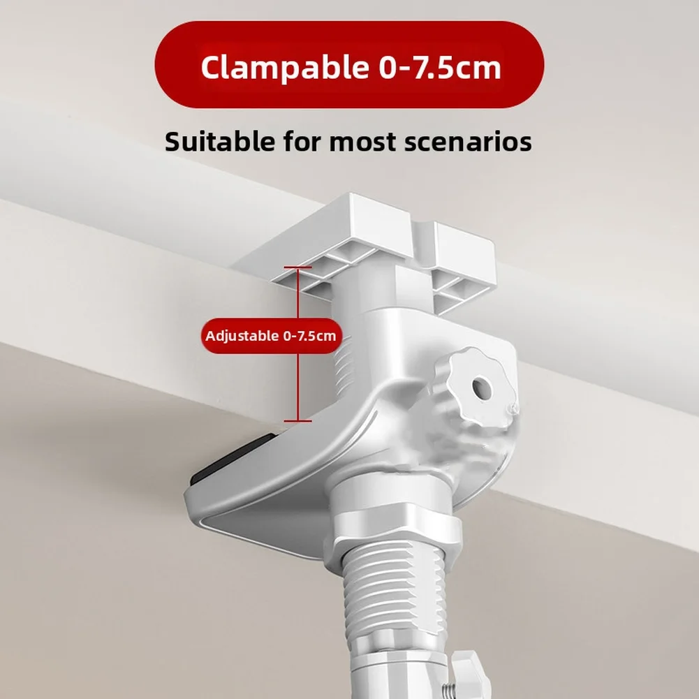 텔레스코픽 카메라 벽걸이 브래킷 보안 카메라용 드릴 설치 없이 설치 가능 클램프 범위 07.5cm 폭 호환 가능