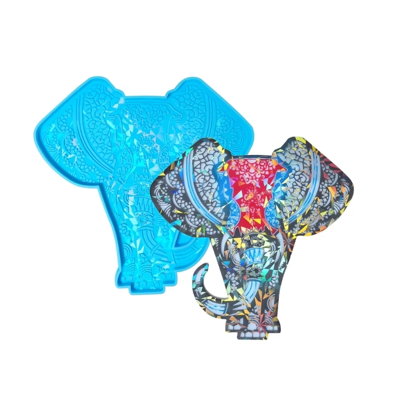 

Elephant Silicone Resin Mold DIY Wall Sticker Decoration Molds for Living Room