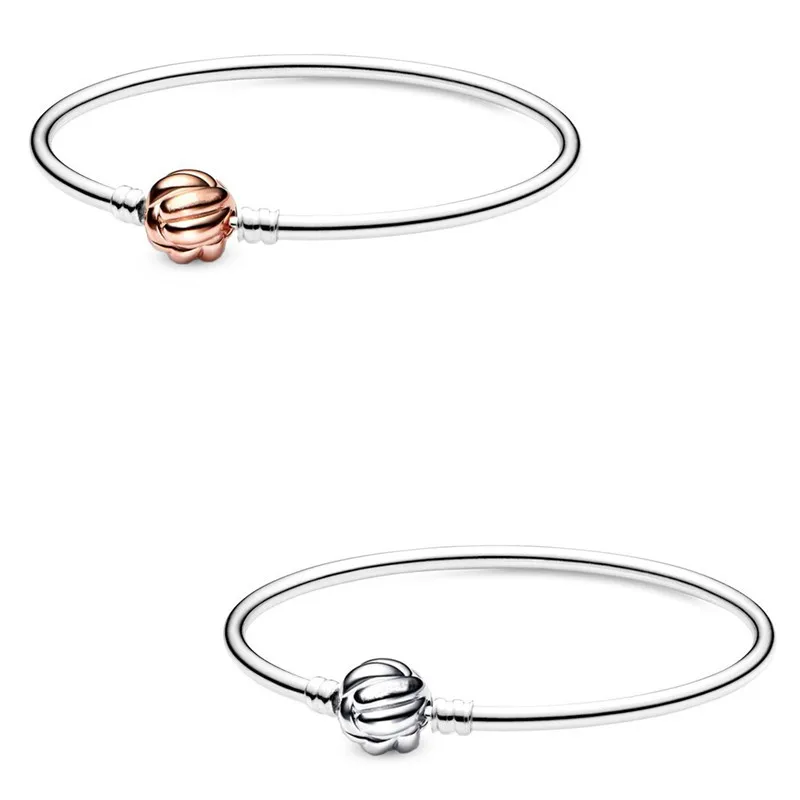 

Authentic 925 Sterling Silver Moments Radiant Heart Snake Chain Bracelet Bangle Fit Bead Charm Diy Fashion Jewelry