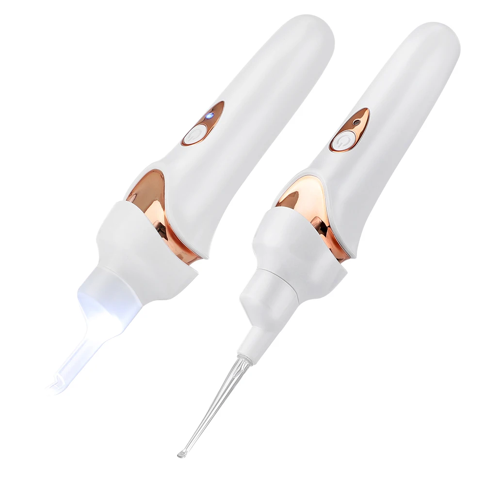 Electric Vacuum Ear Wax Remover Luminous Ear Pick Suction Device Ear Picking Spiral Ear Cleaning Tools For Children Kids Adults 2