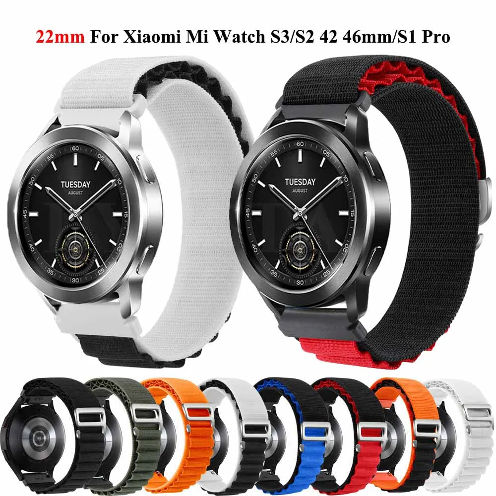 

Ремешок нейлоновый для Xiaomi Mi Watch S3 S1 Pro /S1 Active Color 2 /Mi Watch S2 46 мм 42 мм