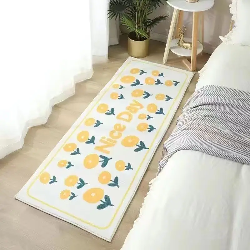 thumbnail image 1 of Alfombra nórdica para mesita de noche, alfombra larga con diseño geométrico de arcoíris, alfombra antideslizante para sala de estar, alfombras a rayas para dormitorio, 1 of 5