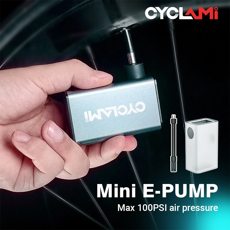 Elektrische accu fietspomp Cycplus A2S Cube Mini - Holland Fietsonderdelen