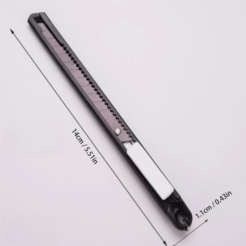 10PCS 스테인레스 스틸 유틸리티 나이프 휴대용 분리형 종이 커터 사무용품 금속 핸드 크래프트 나이프