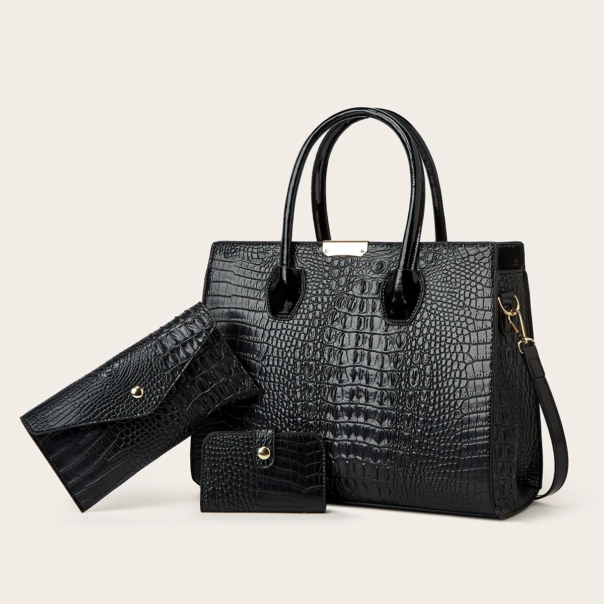 Ensemble De Sacs Femme Sally Young - Couleur Coffee - Design Géométrique - Neuf Avec étiquettes